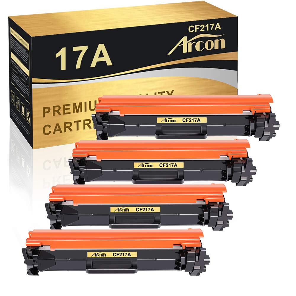 4PK CF217A 17A Toner Cartridge For HP LaserJet Pro M102w MFP M130 M130fw M130fn