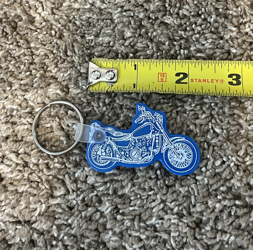 VINTAGE ADVERTISING ALLSTATE MOTORCYCLE KEY CHAIN KEYCHAIN