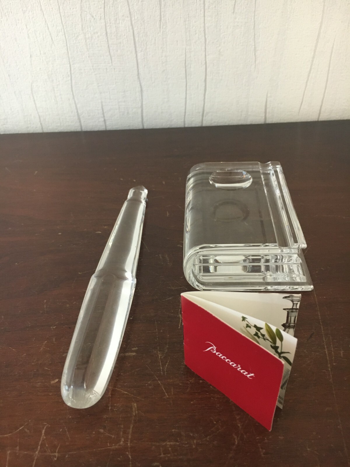 Book And Crystal Paperweight By BACCARAT (Lot Price)