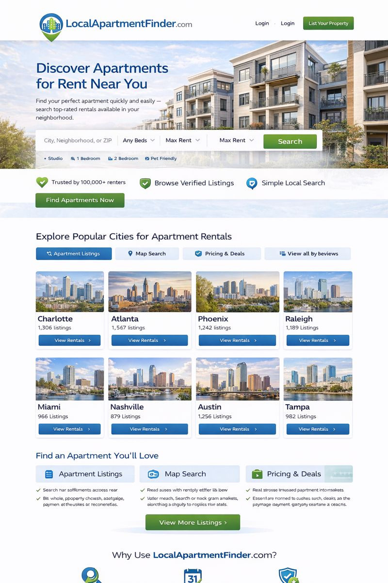 LocalApartmentFinder.com – Premium Apartment Search & Rental Domain (.com)