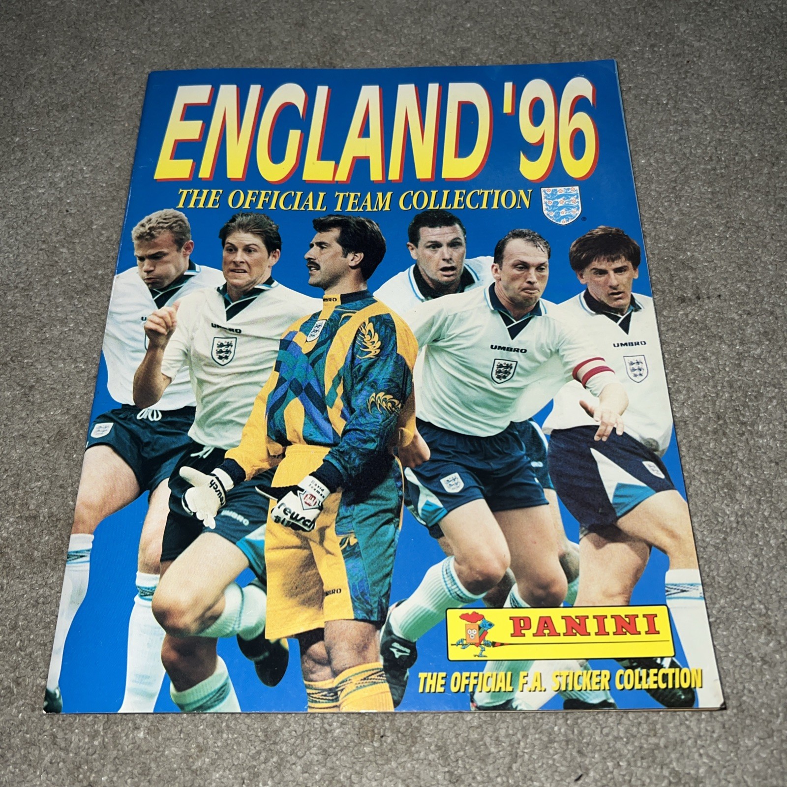 Panini UEFA England Euro 96 Part Complete Football Sticker Soccer Album 1996 90s