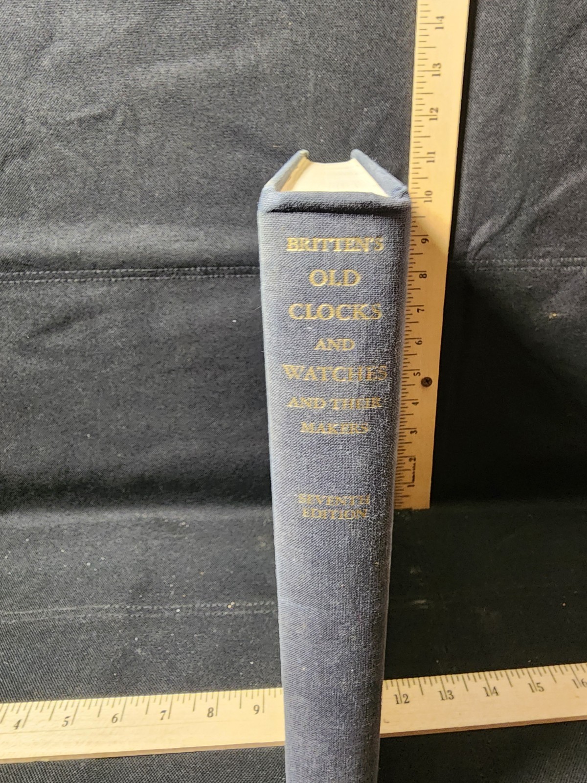 Antique Book Britten's Old Clock And Watches 7th Edition Used Complete 