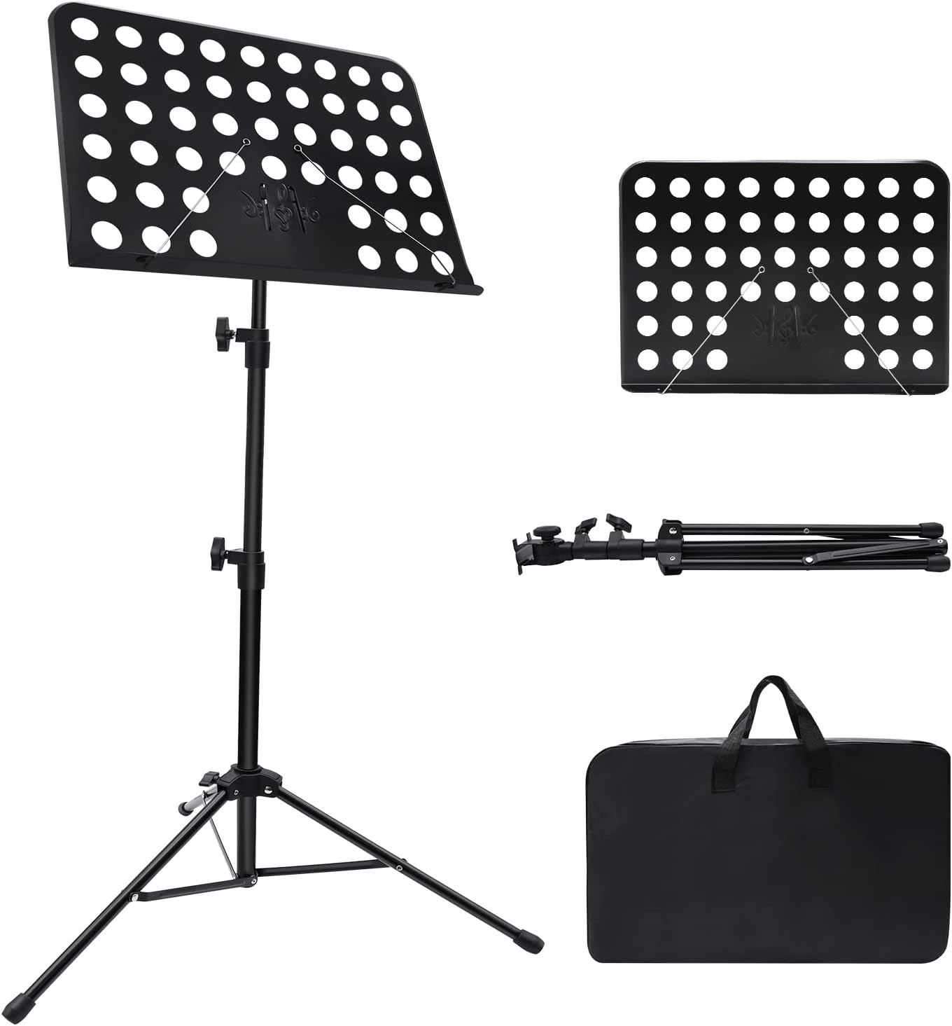 1/2/3 Pack Sheet Music Stand, Adjustable Music Stand with Carrying Bag, Professi