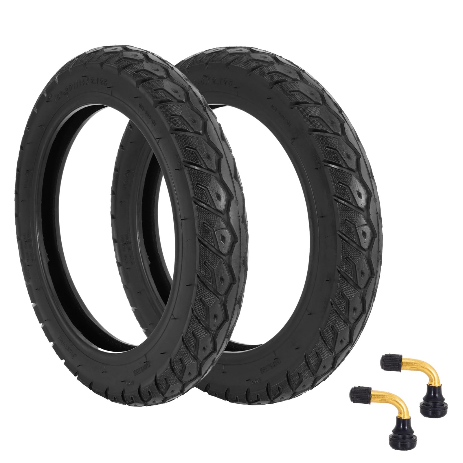 14X2.125 Ebike Tire,Tubeless 14 inch Tire ExplosionProof for Electric Bike Ri...