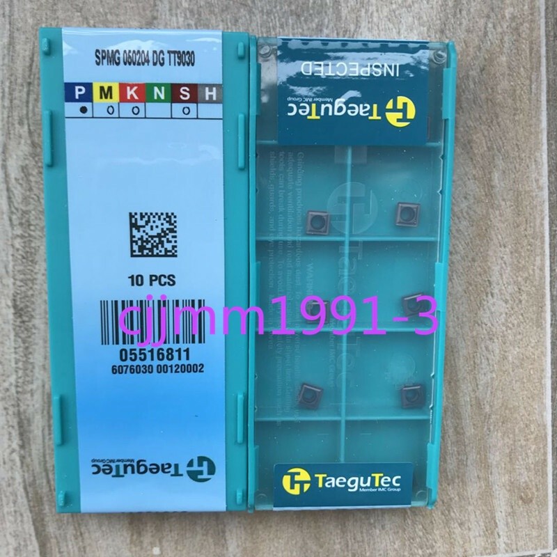 10PCS/box NEW Genuine Taegutec CNC SPMG050204DG TT9030 #zb