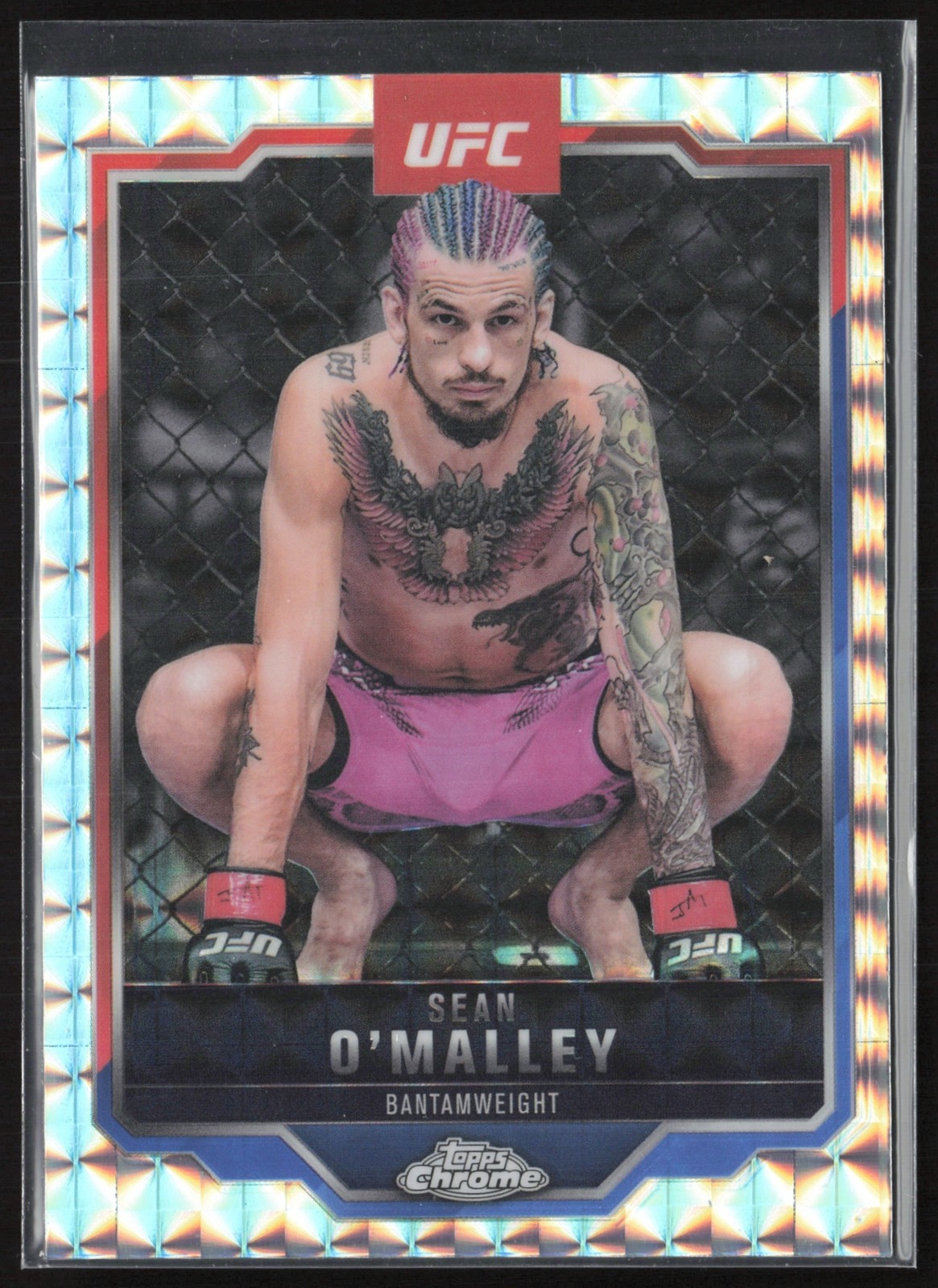 2025 Topps UFC Chrome Sean O'Malley Geometric Refractor #1