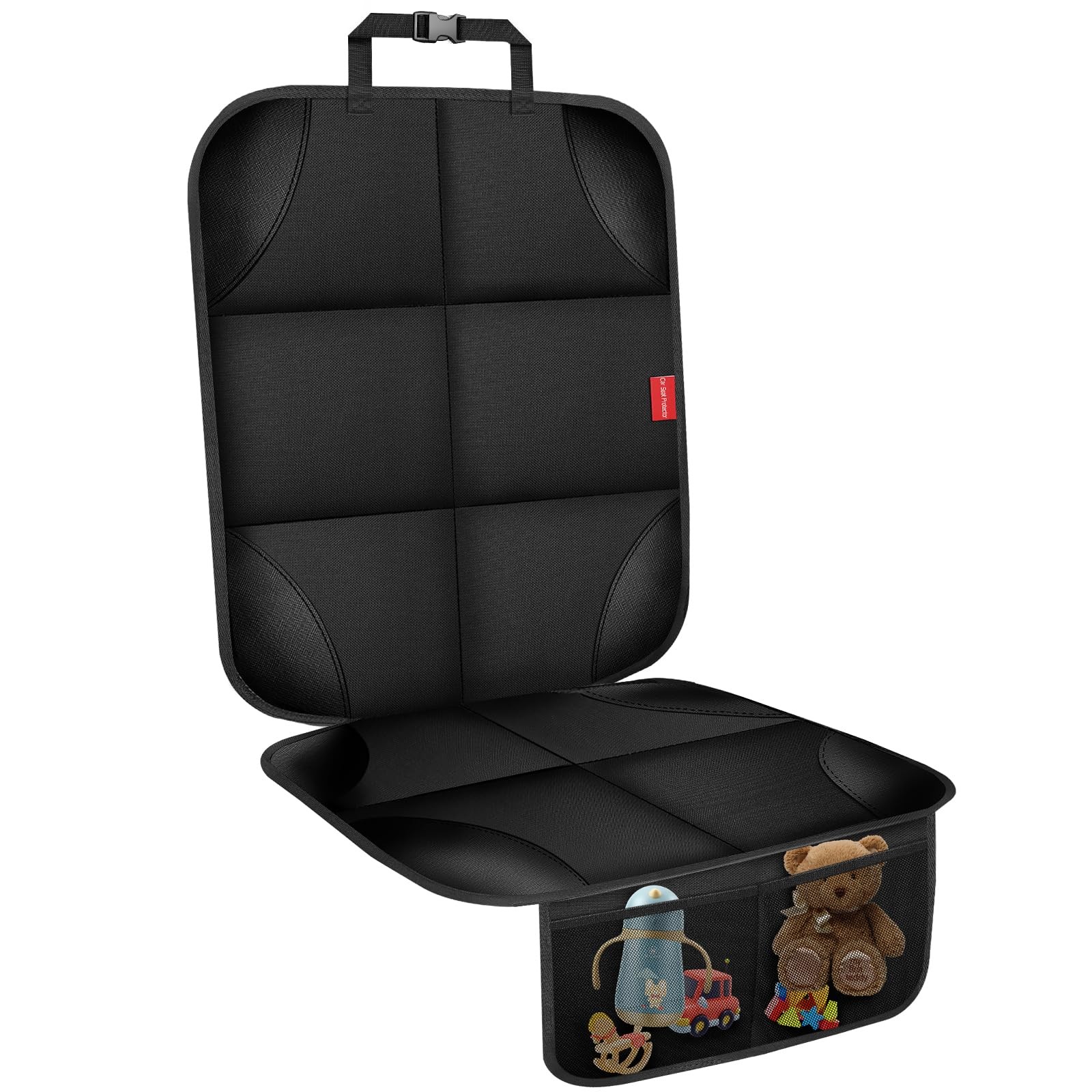 Car Seat Protector, Carseat Protectors with 9* 8*2 inch, Black-1 pcs 