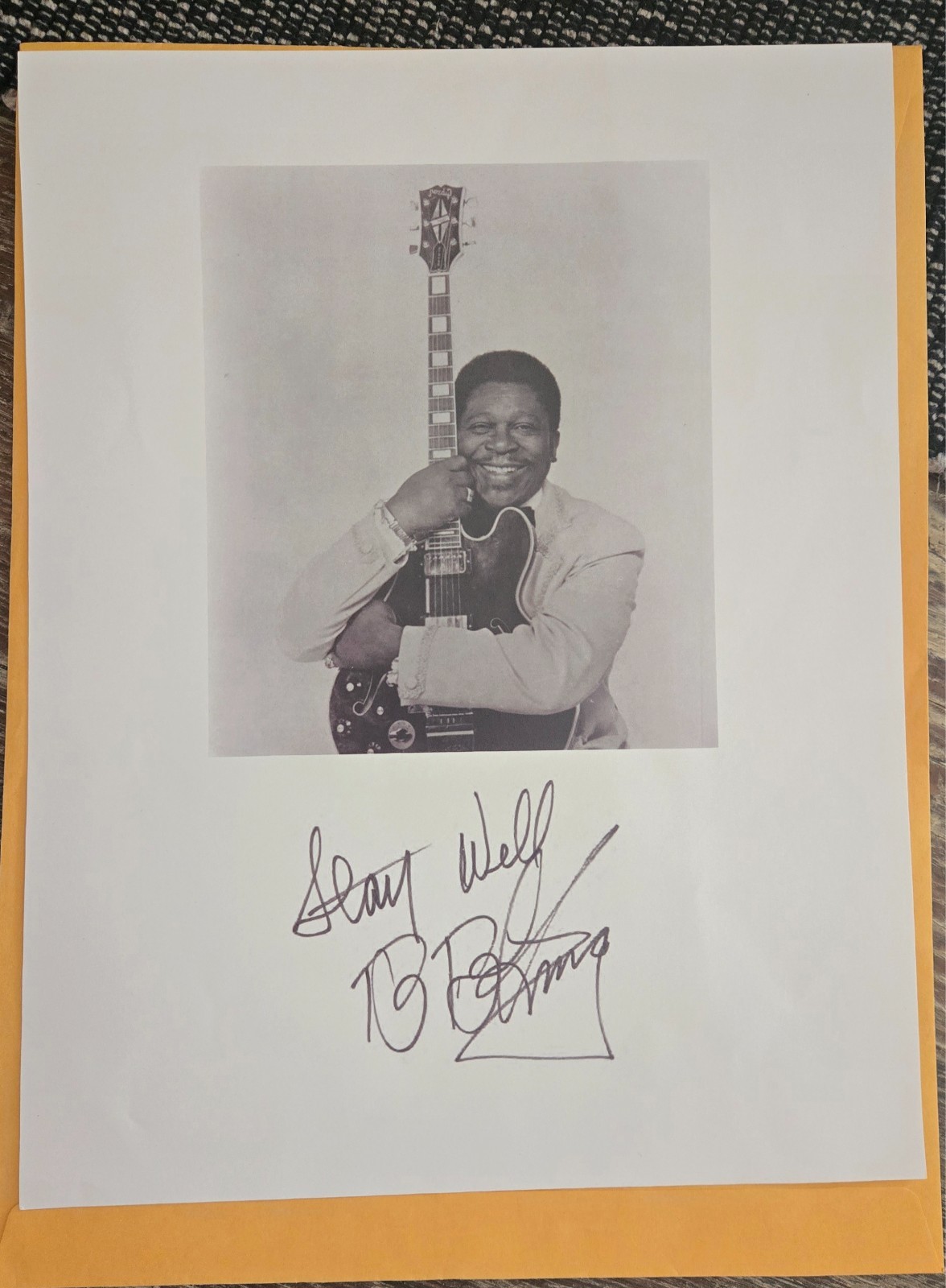 BB King Signed Autographed 8x10 Promo Photo reprint