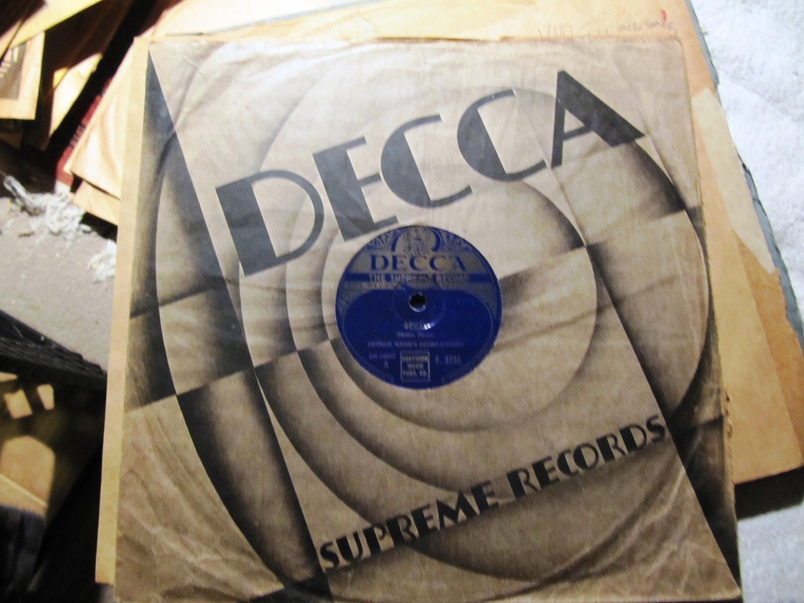 British Jazz GEORGE WEBB's DIXIELANDERS London BLUES/ SOUTH Decca F8735