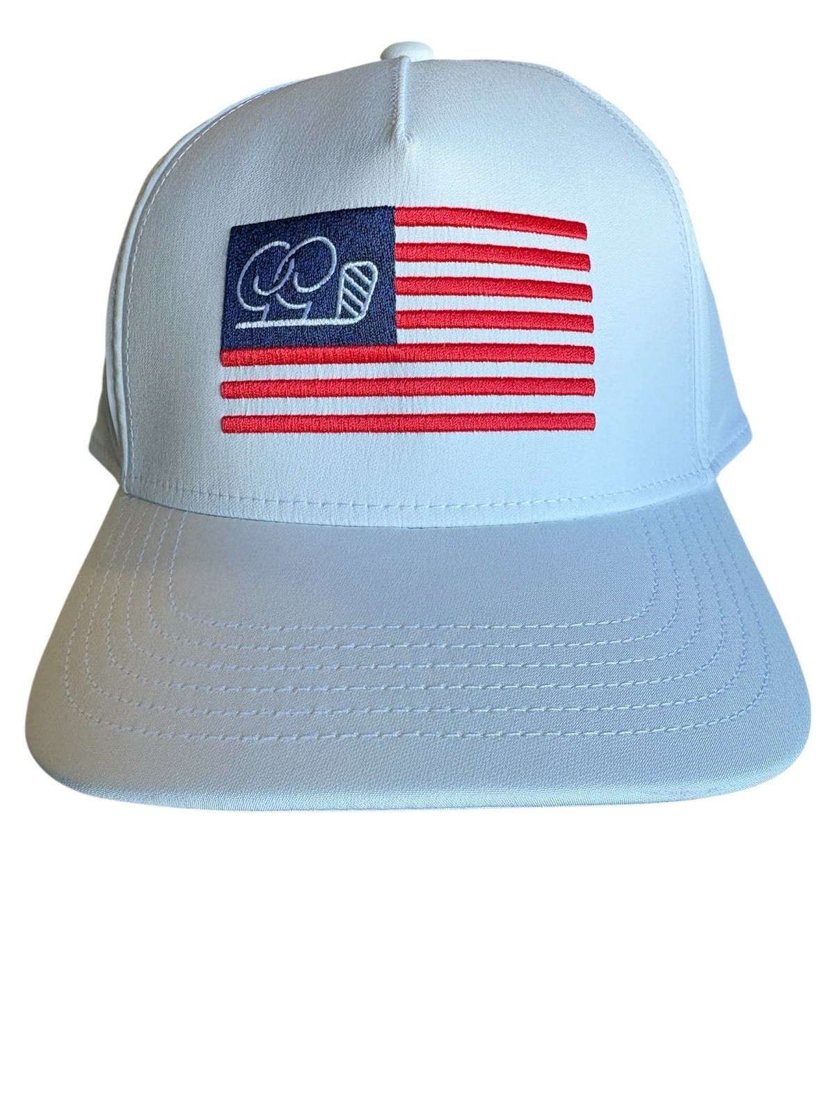 Good Good Golf "Good Flag" Snapback Hat White BNWT