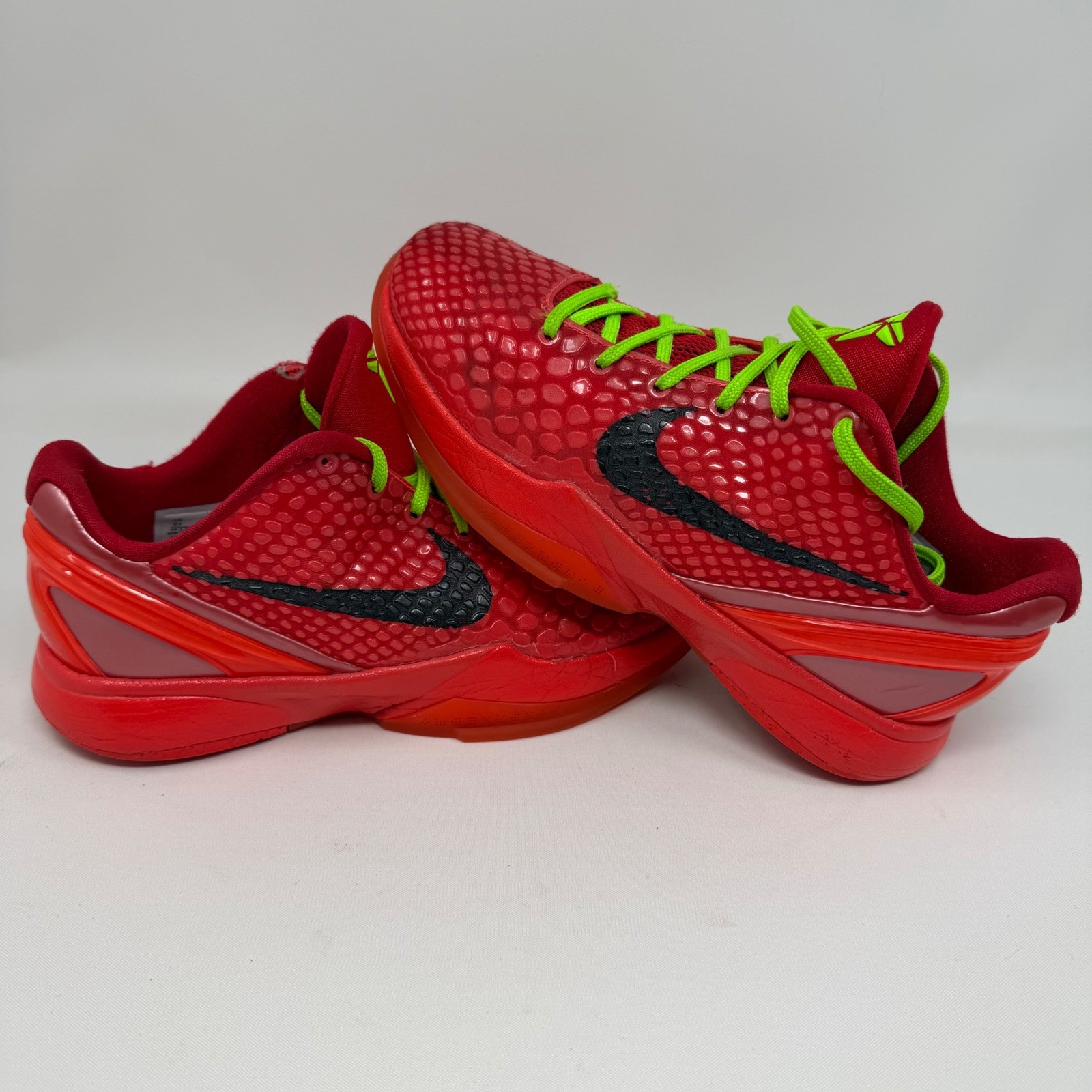 Nike Kobe 6 Protro Reverse Grinch Bright Crimson FV9676-600 Mens 6Y Red Green