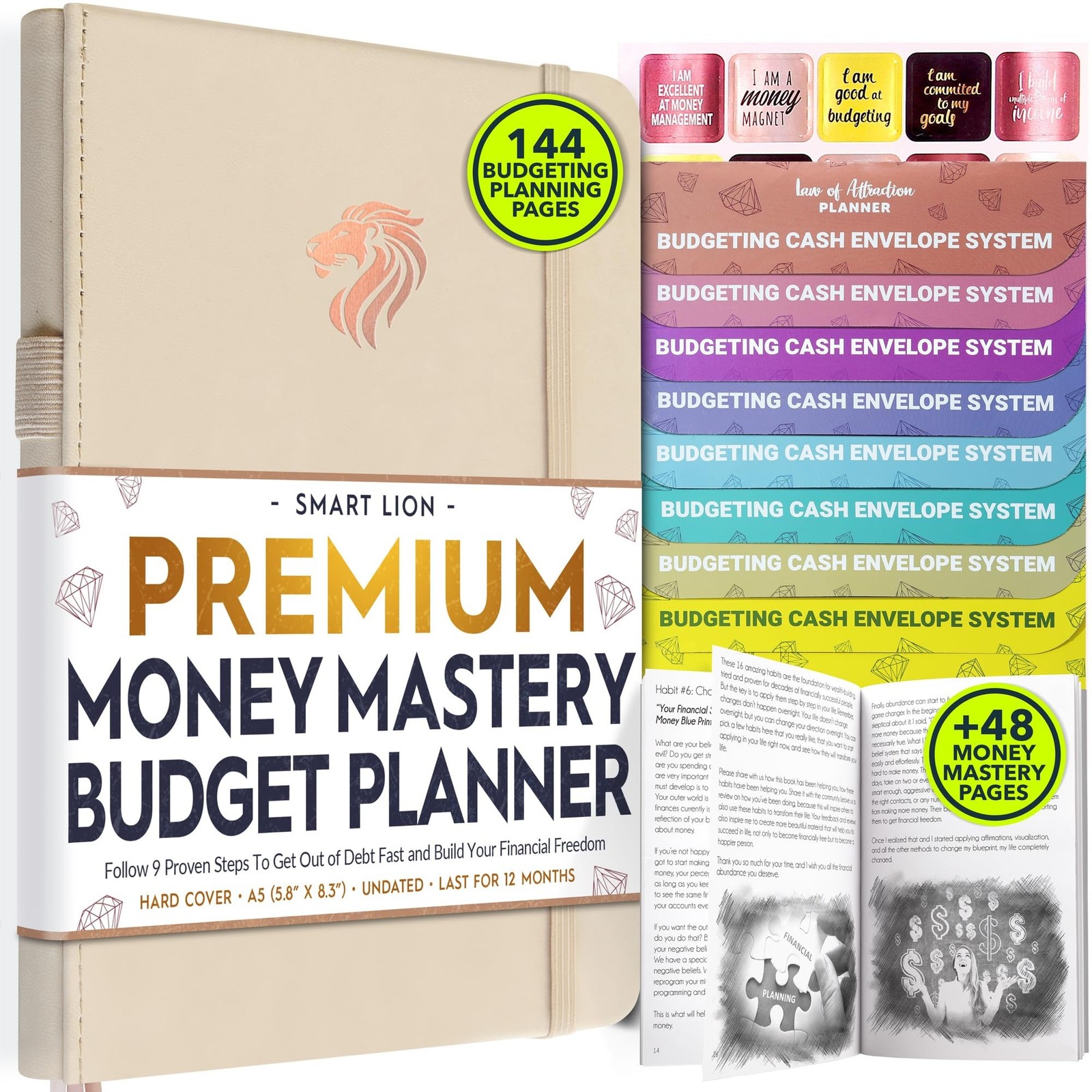 Financial Planner - Monthly Budget Planner with Cash Envelopes & Monthly Bill...
