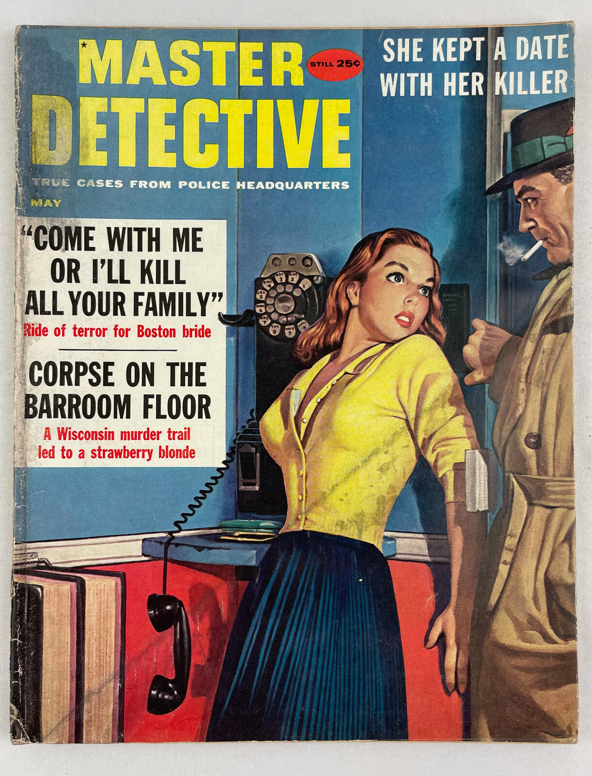 True Detective Magazine, May 1959, Vintage True Crime Stories, Pulp