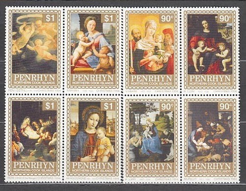 Penrhyn - Mail Yvert 413/20 ** Mnh Christmas