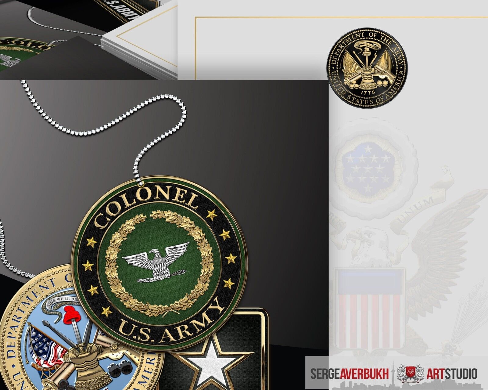 Customizable US Army Colonel 5x7 Invitation Template DIGITAL DOWNLOAD
