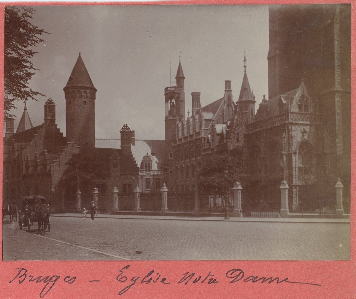Bruges. Brugge. Notre-Dame Church. Belgium. Print Circa 1910.