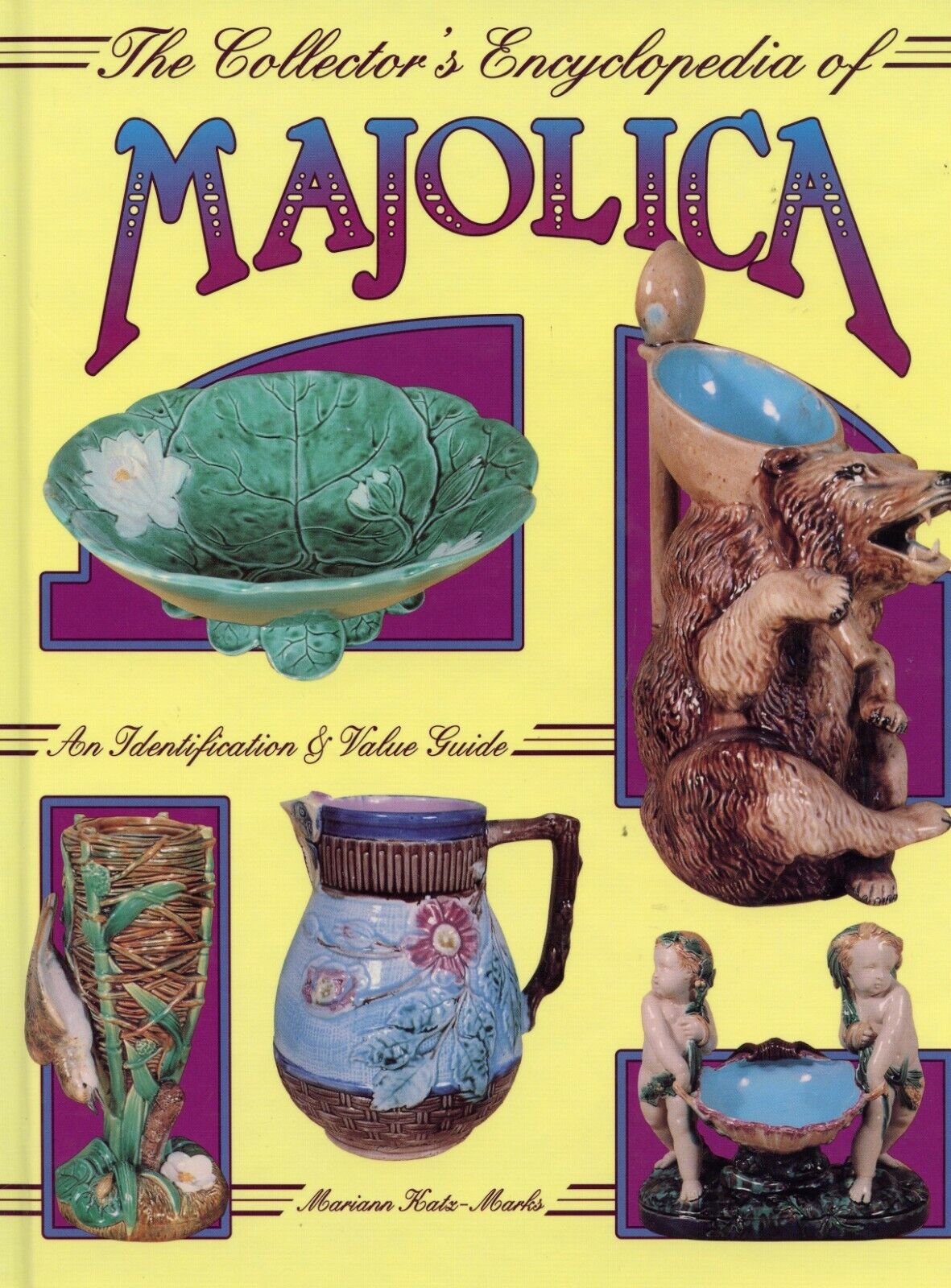 Antique Majolica Pottery Photos - Identification Marks Patterns / Book + Values