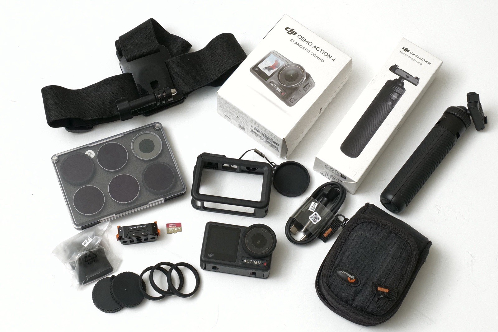 DJI Osmo  Action 4 4K Camera with Accessories and Case Bundle Great Condition