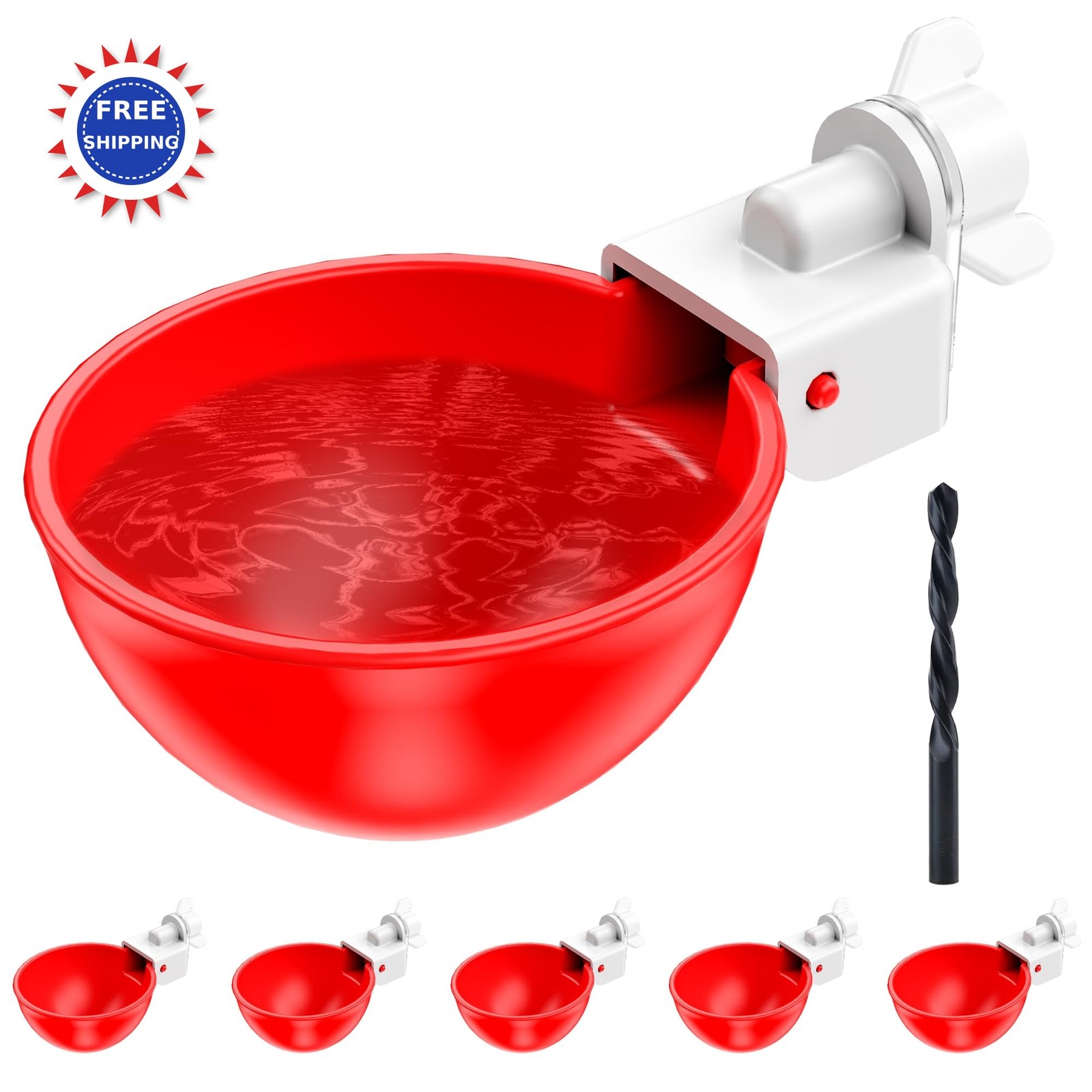 Chicken Waterer Cups 6 Pack Automatic DIY 3/8 Hole Saw ZenxyHoC cordless blade