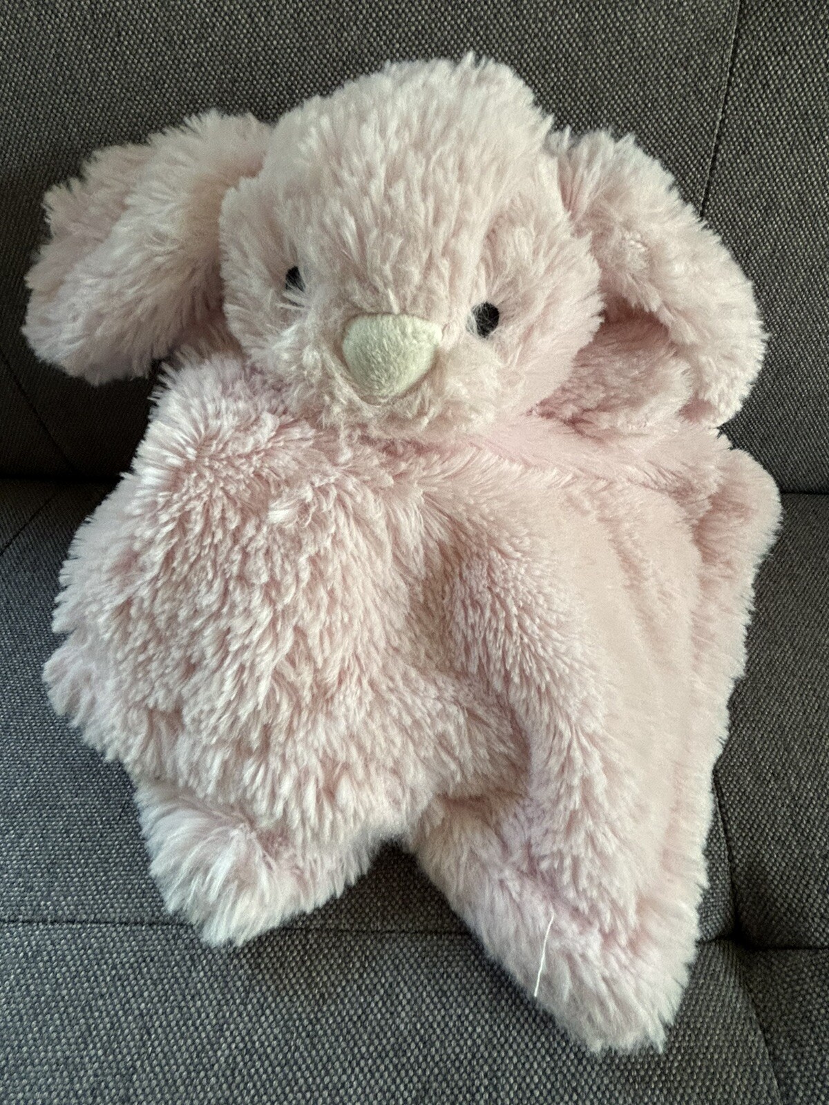 Blankets And Beyond Pink Bunny Rabbit Lovey Security Blanket Plush Baby Toddler