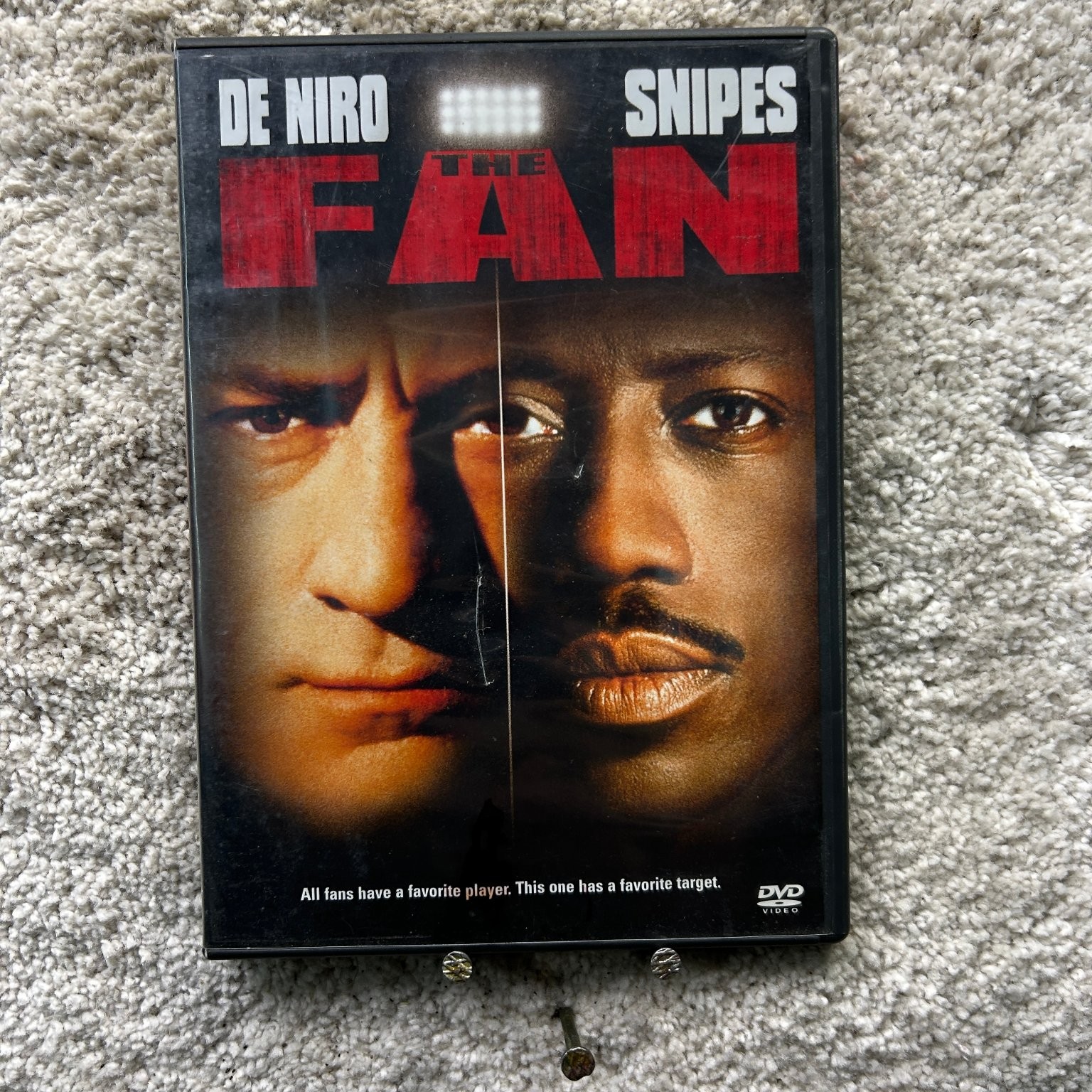The Fan DVD 1997 Robert De Niro Wesley Snipes Full Screen Thriller