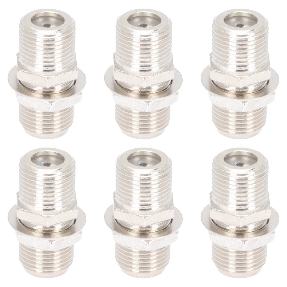 6 Sets Connectors Cable Adapter Connector Cable Connector Supplies TV Cable Plug