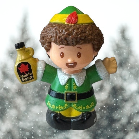 Fisher Price Little People Christmas Elf Buddy Movie Santa Claus Maple Syrup