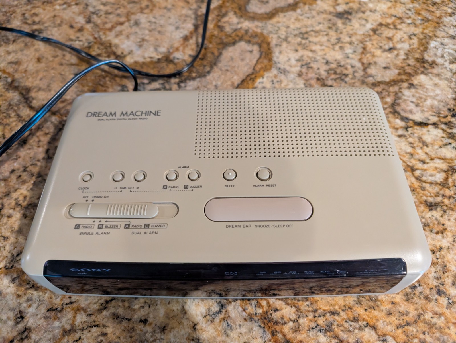 Sony Dream Machine Model ICF-C320 Dual Alarm Digital Clock Radio Non Working