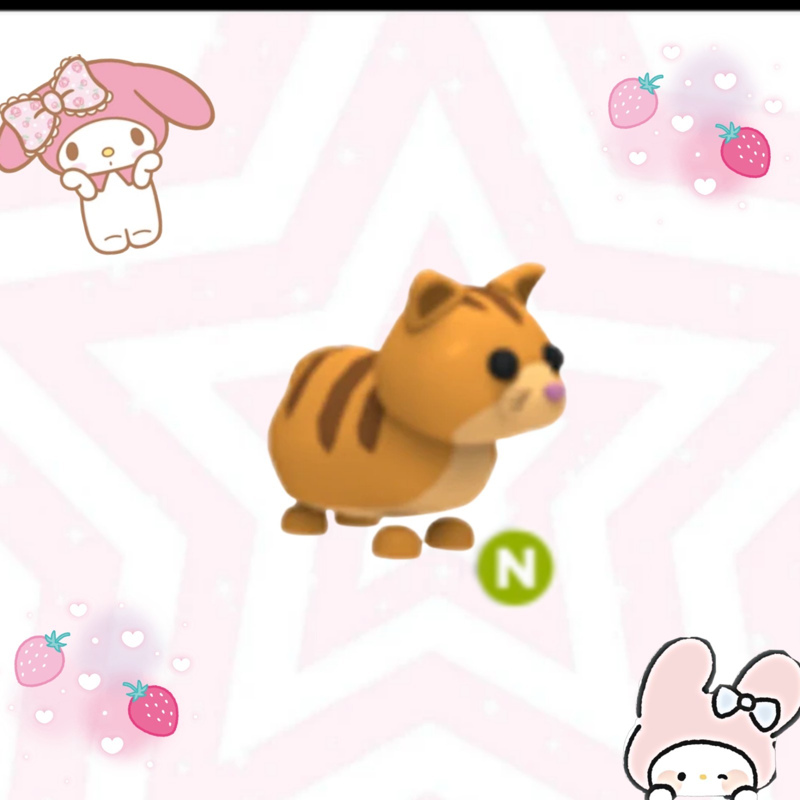 ADOPT FROM ME   NEON GINGER CAT   SUPER CHEAP   FAST DELIVERY