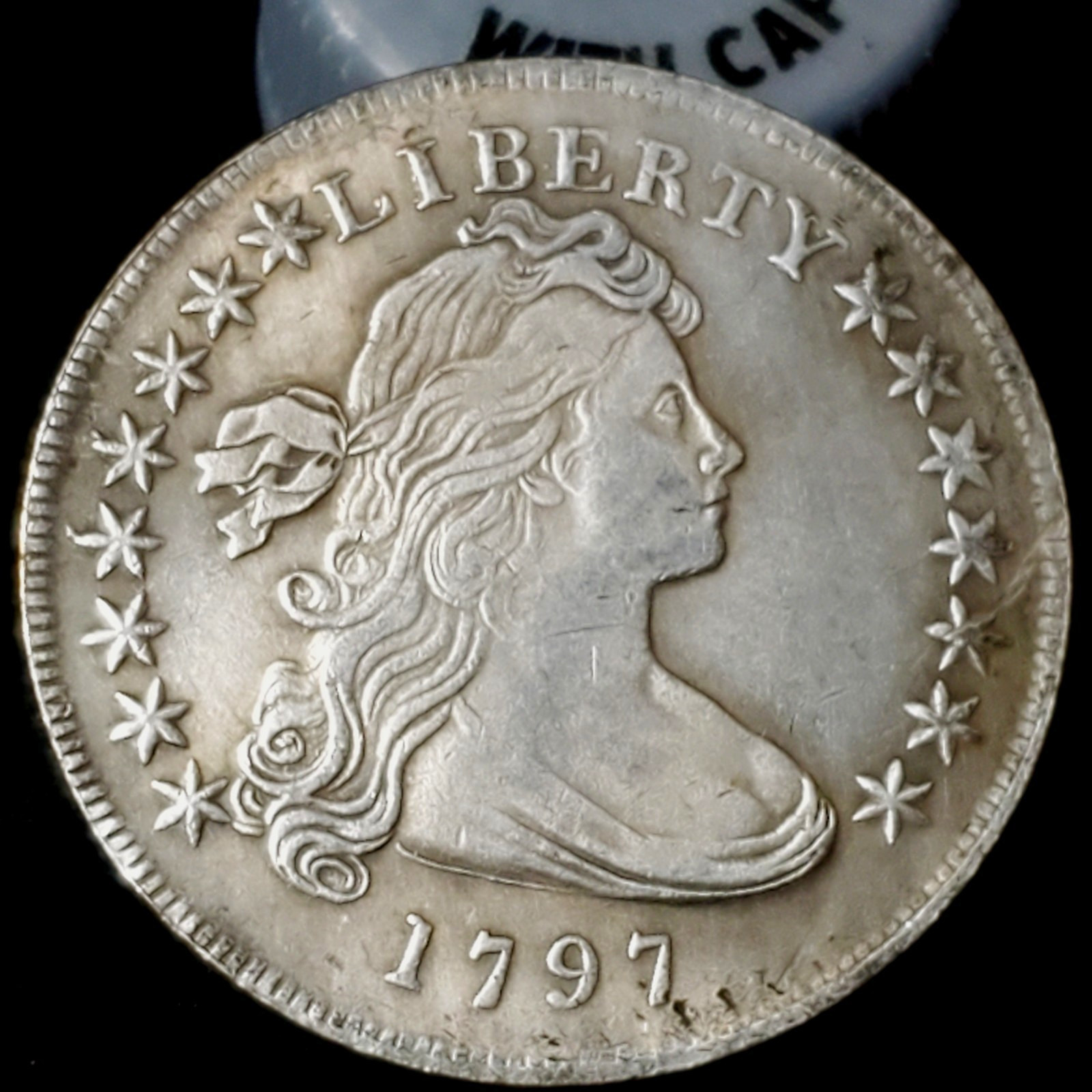 1 Tribute 1797 Buxomly Goddess Silver-Plated Numismatic Commemorative Trade Coin