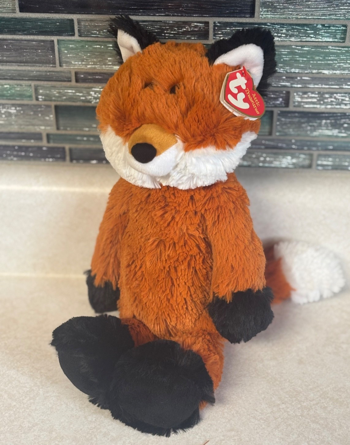 Ty Attic Treasures FRED the Fox 8" Super Soft Plush Stuffed Animal Toy