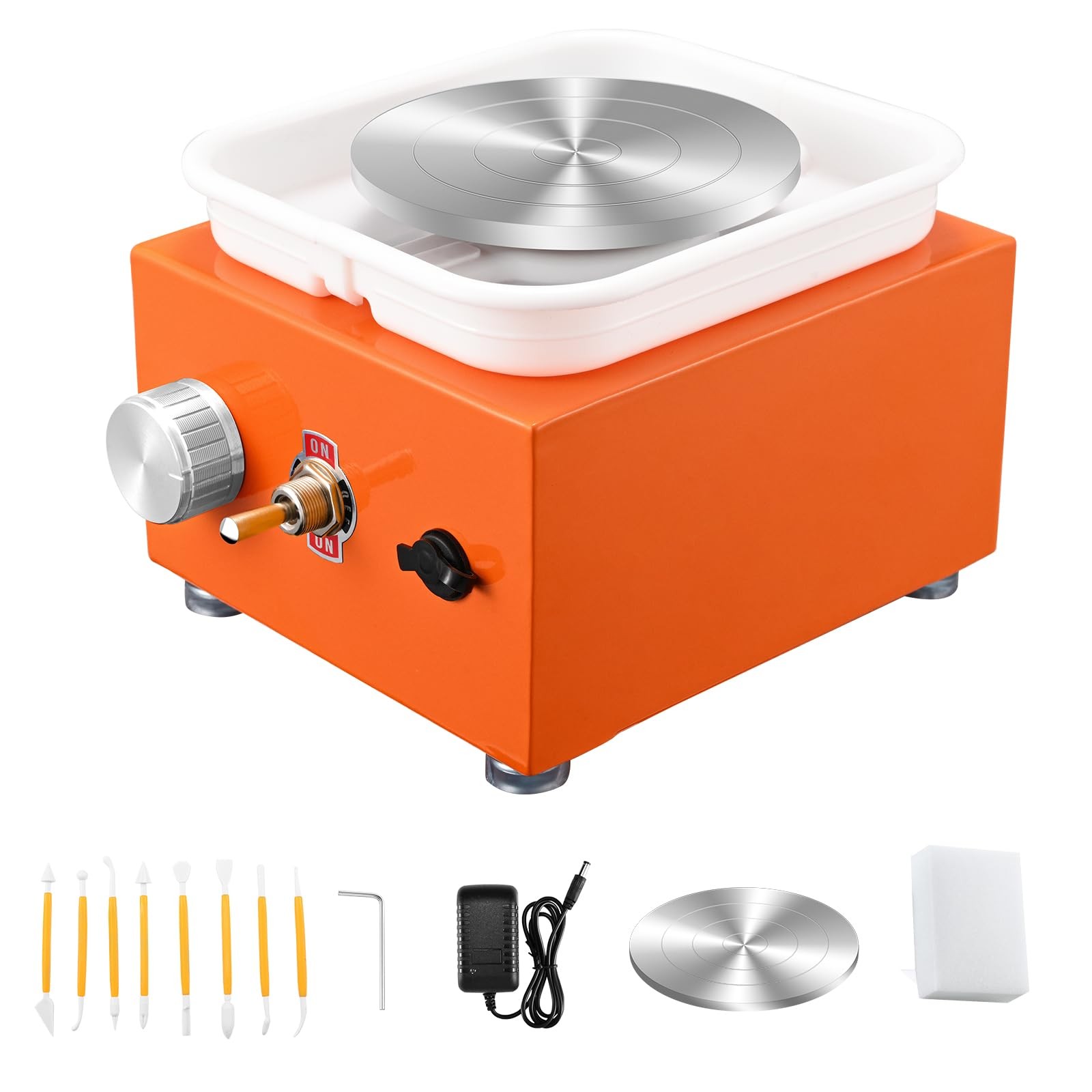 Mini Pottery Wheel Machine, 6.5cm 10cm Double Turntables Detachable Basin For...
