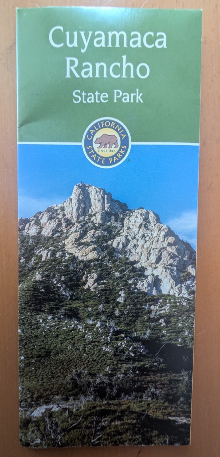 Map Cuyamaca Rancho State Park, San Diego Co., California 2025 EXCELLENT COND.