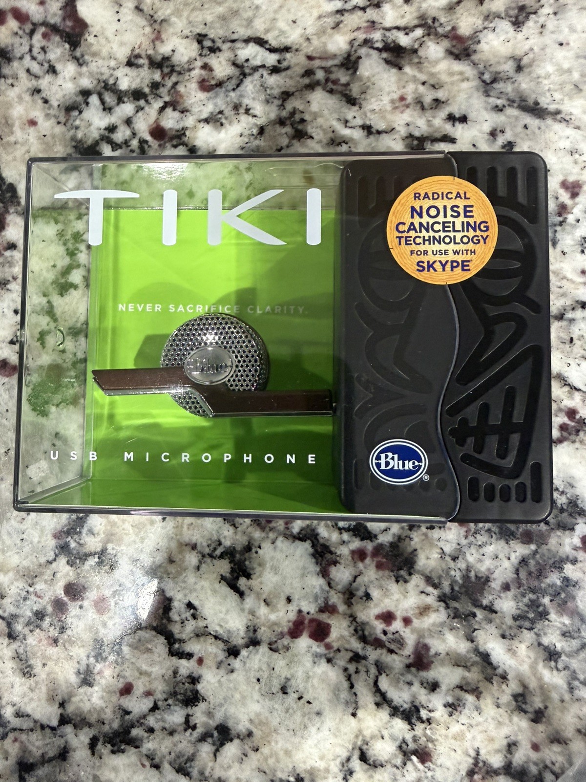 NEW BLUE TIKI MICROPHONE NOISE CANCELING SKYPE VIDEO CONFERNCING USB MICROPHONE