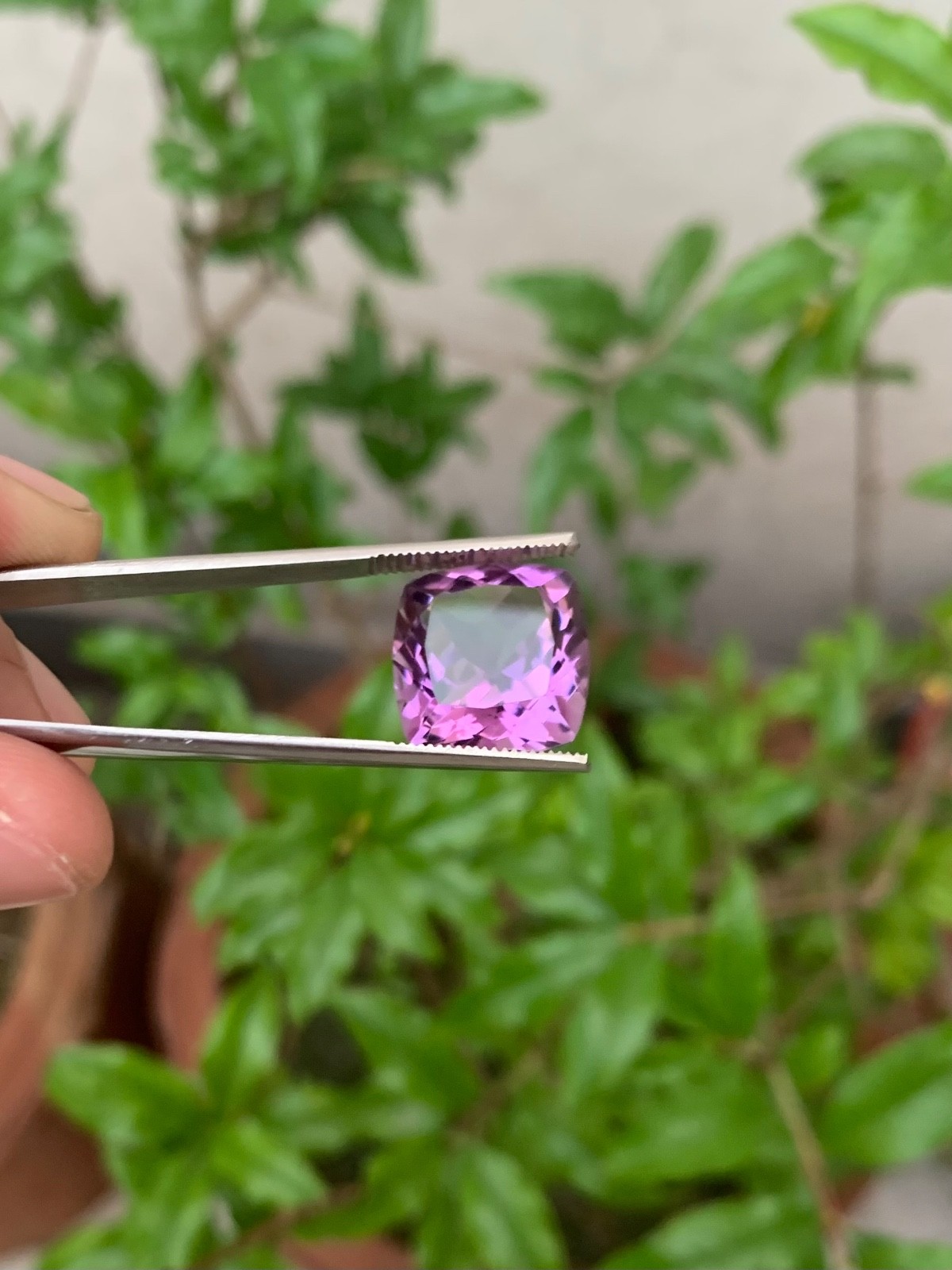 10.90 Ct Natural Amethyst Cushion Cut Purple Loose Gemstone Faceted Beutiful