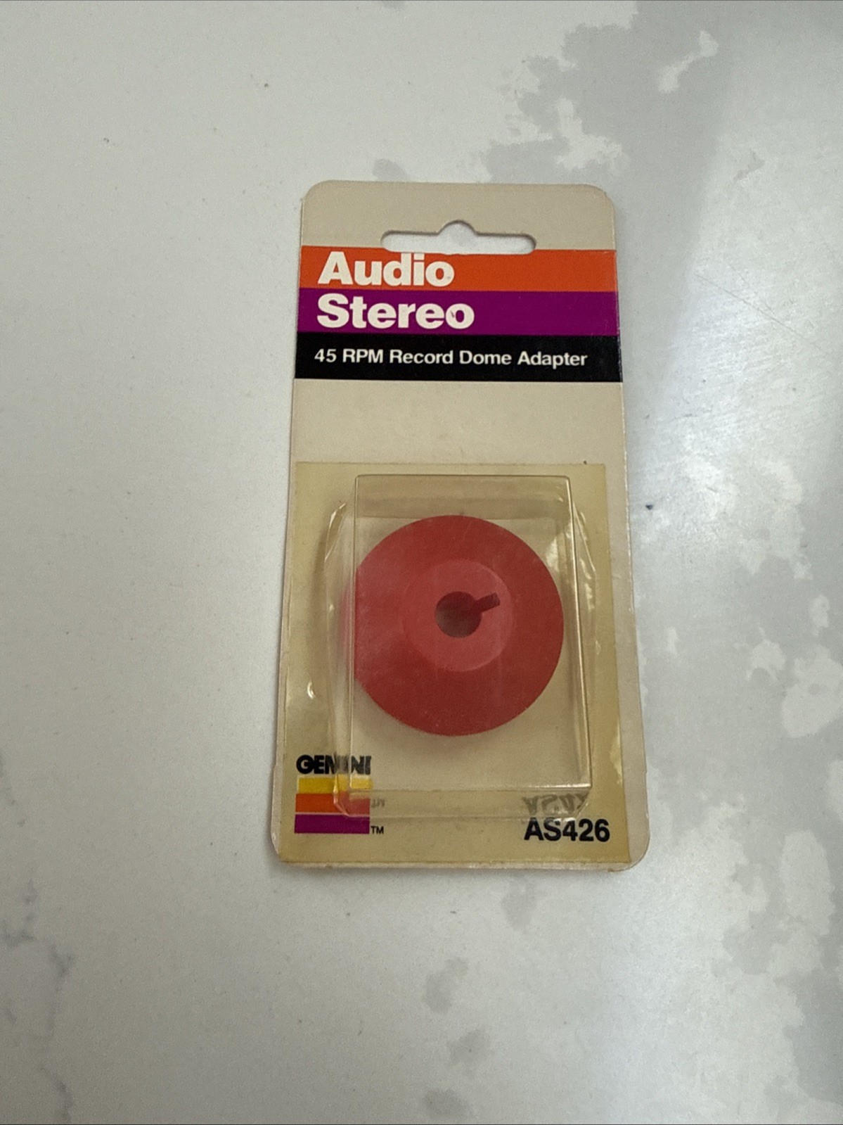 Vintage Gemini 45 RPM Record Dome Adapter Sealed Original Package AS426