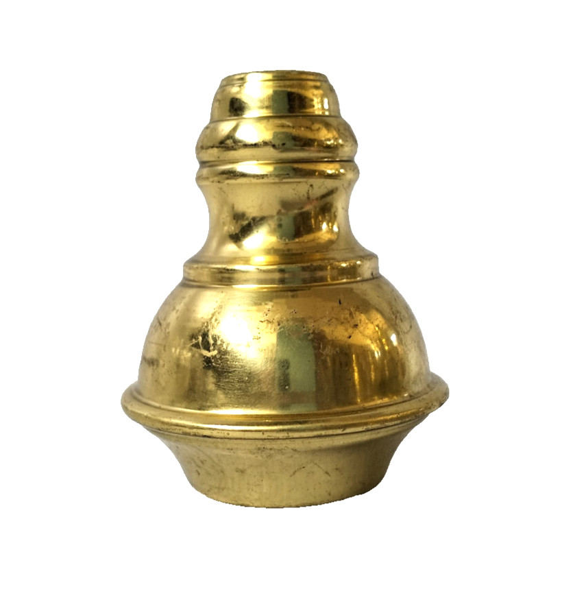 watson B18A and cap solid brass round spun brass 6 cm 60mm 2.1/4" bed part decor