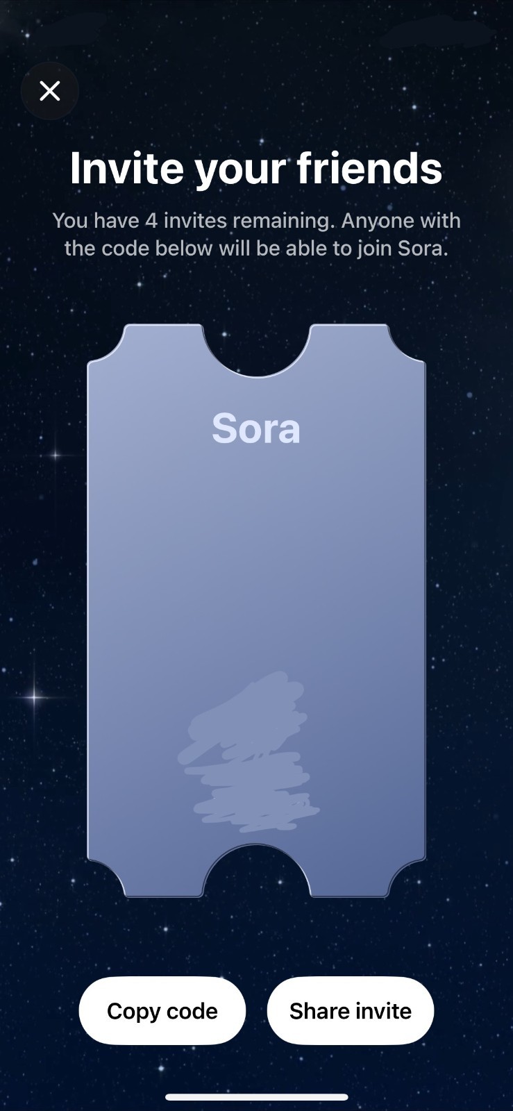 OpenAI Sora 2 Invite Code (4 invites) - Fast Messaging