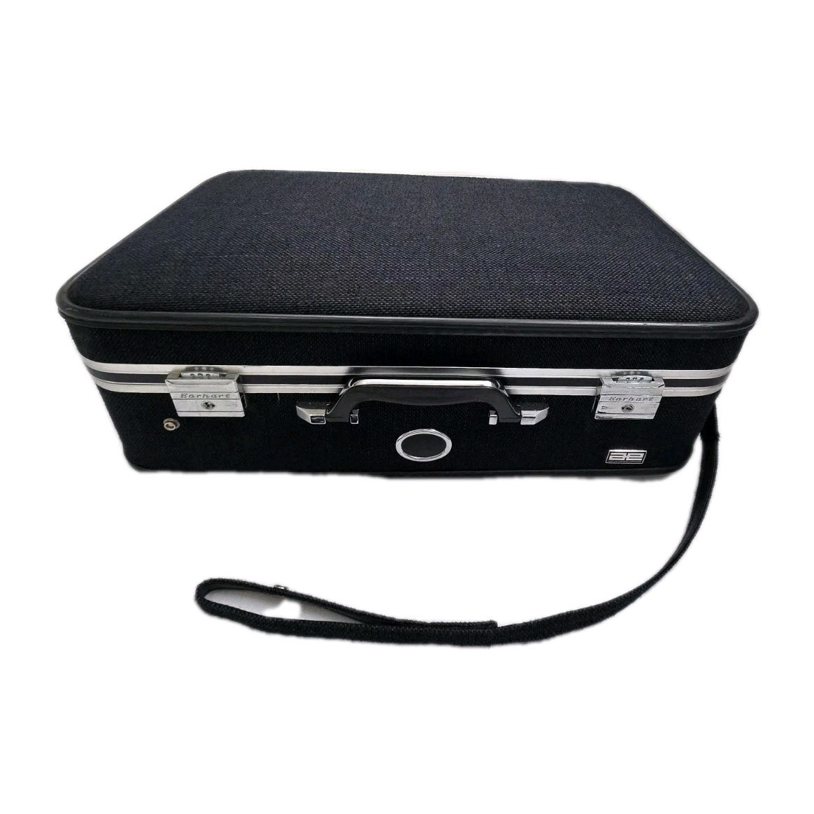 Amelia Earhart Vintage  Luggage Tweed Navy Blue 