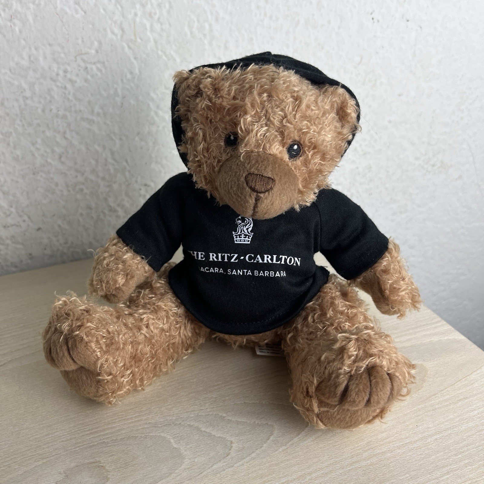 Ritz Carlton Bear Plush Santa Barbara Teddy Stuffed Animal Hoodie Sweatshirt