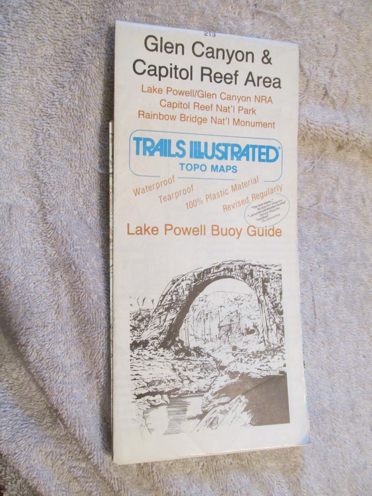Trails Illustrated TOPO Map Glen Canyon Capital Reef Lake Powell Rainbow Bridge