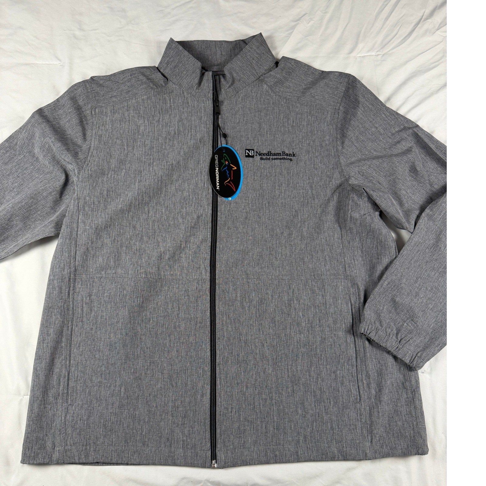 Greg Norman Golf Perform Full Zip Windbreak Water Resistant Jacket XL NWT Logo