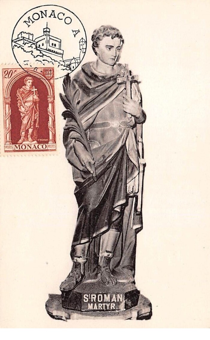 1951 Maximum Card No. 105586 Monaco Saint Roman Monaco Postmark