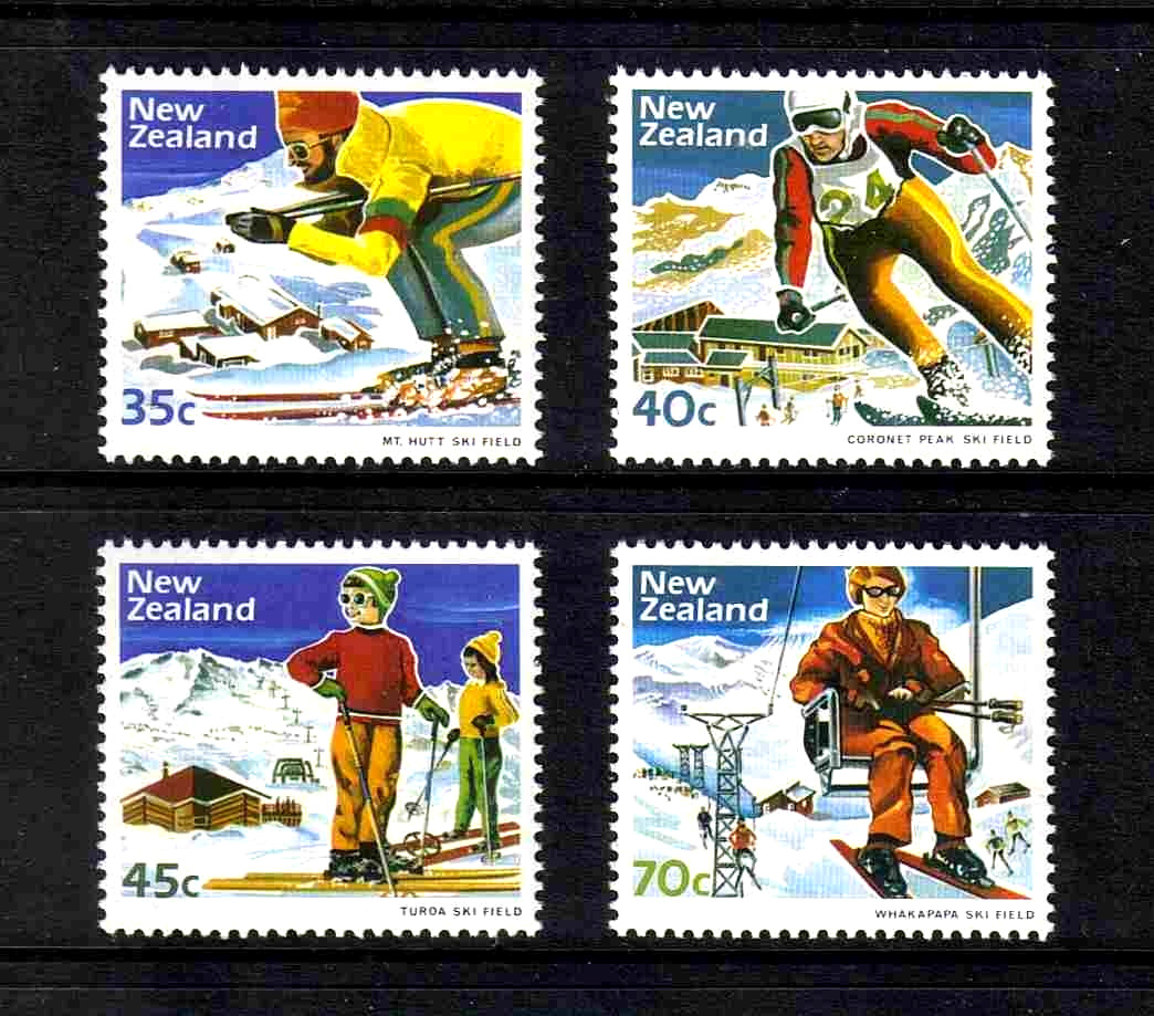 New Zealand 1984 Ski-slope Scenery complete set of 4 values (SG 1336-1339) MNH