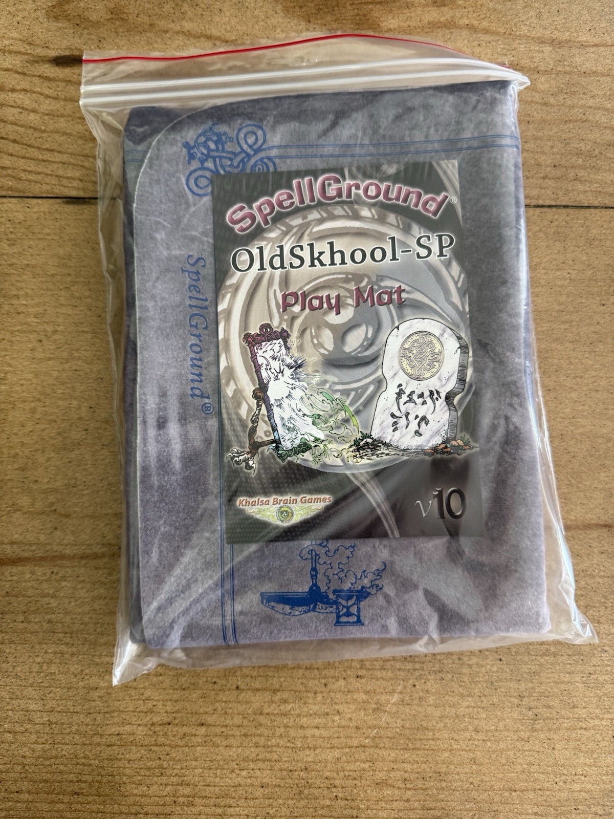 NEW Spellground Oldskhool 2 Player Playmat V10 - SP Gray