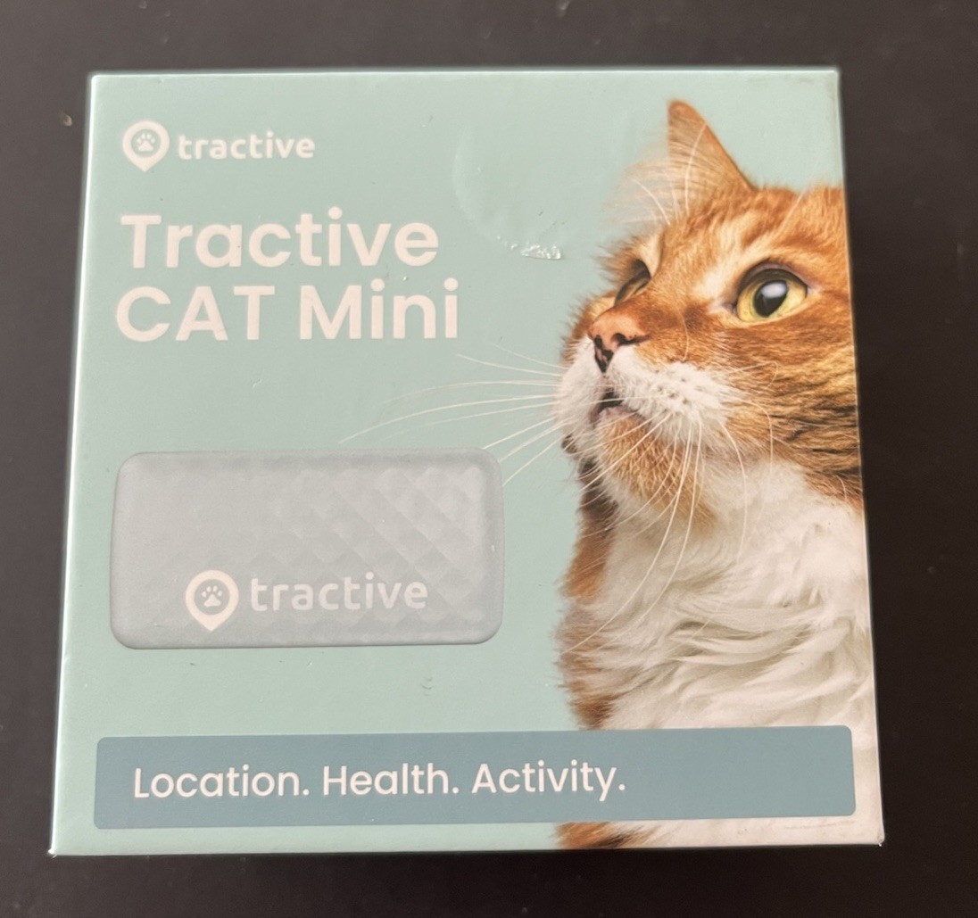 Tractive GPS Cat Tracker Mini (6.6 lbs+), Real-time Pet Location Waterproof