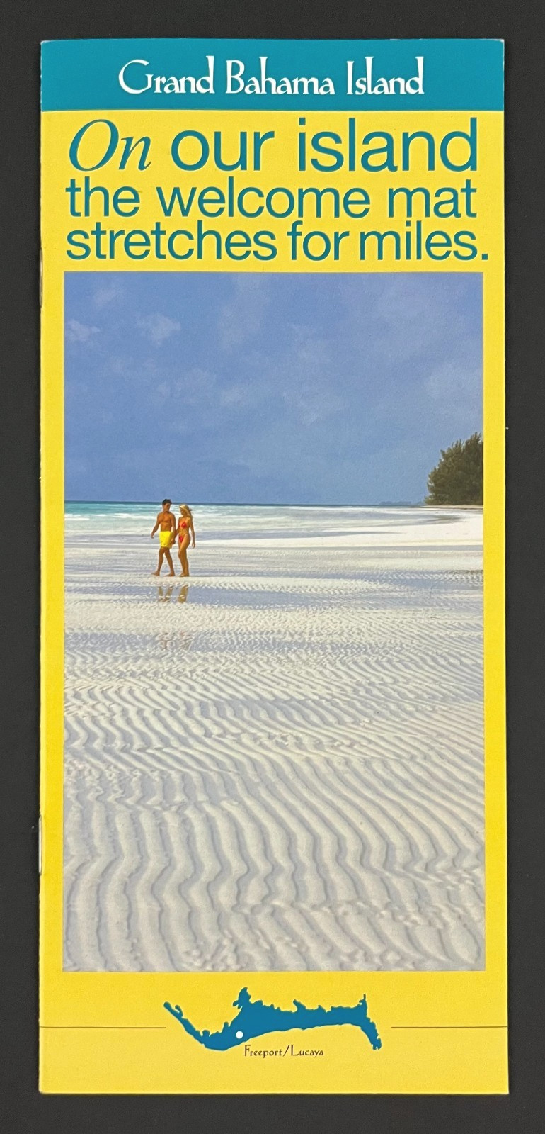 2001 Grand Bahama Island Freeport Lucaya Tourism Guide Vintage Travel Brochure