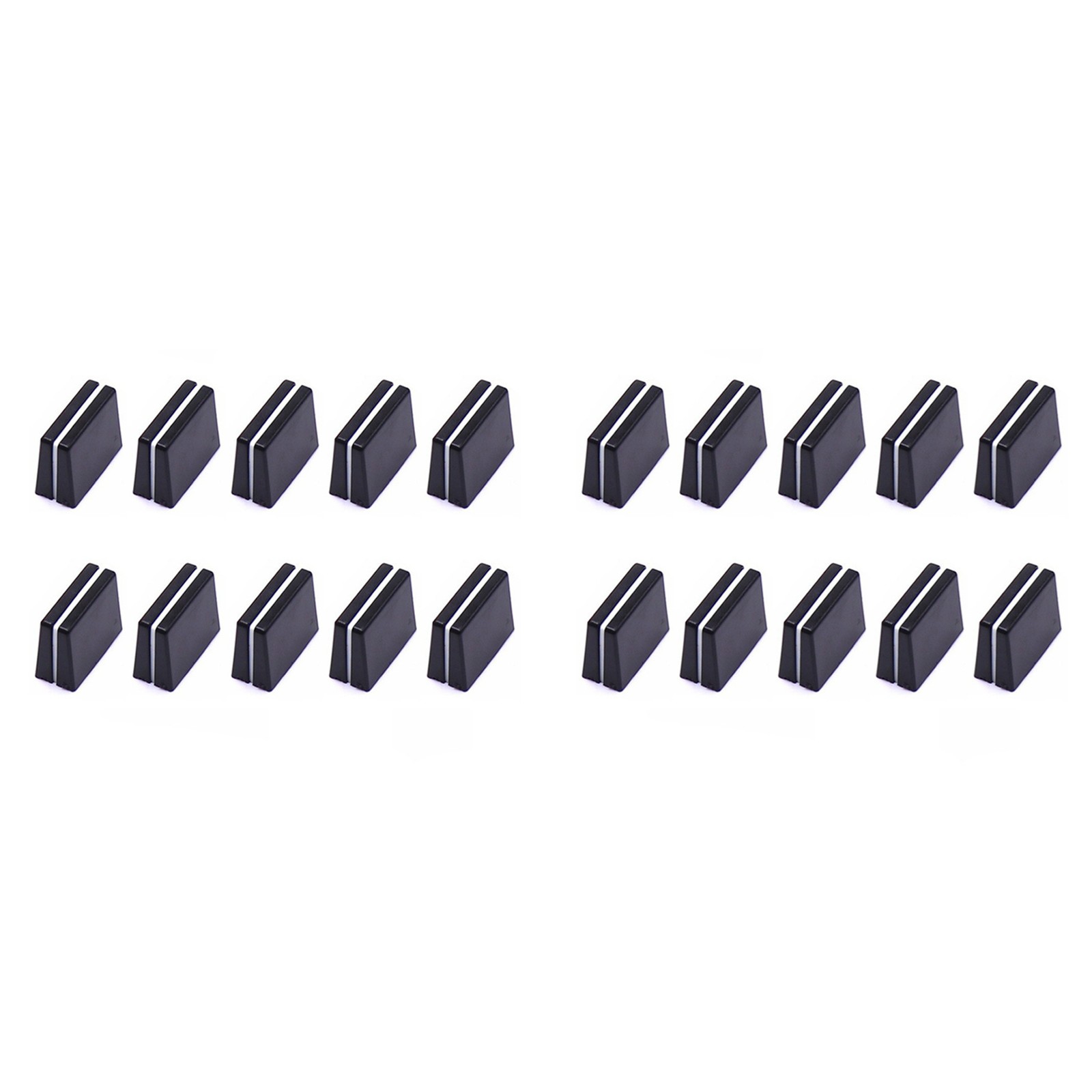 20pcs Fader Caps Mixer Fader Slider Knobs Replacement Buttons Caps for2710