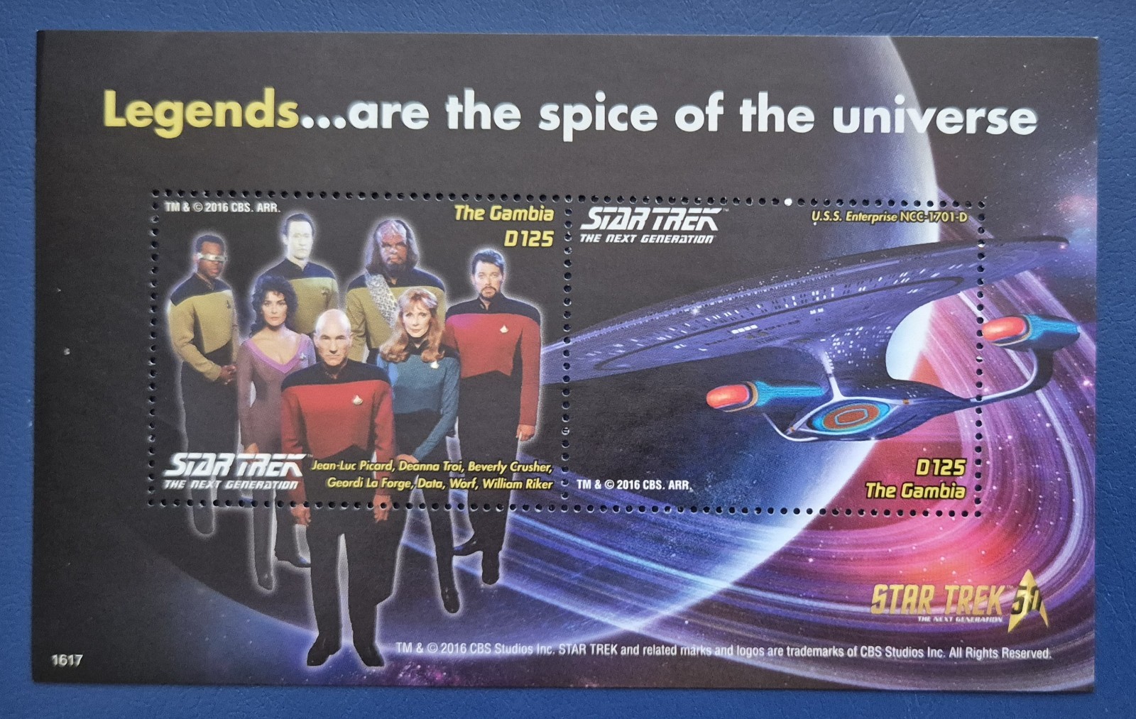 Gambia 2016 / TV Shows - The 50th Anniversary of Star Trek / 2v ms