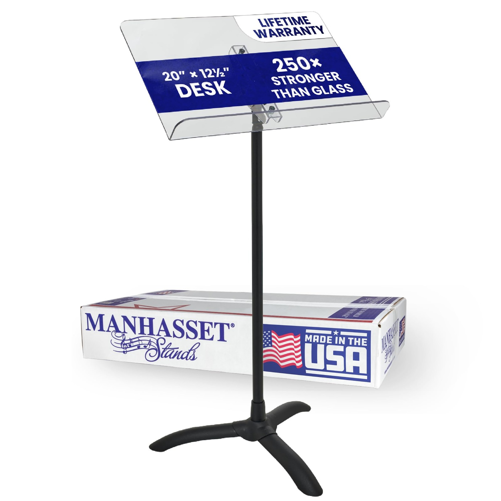 Symphony 48 Clear Desk Stand Music (1SKB-CS22SKB)